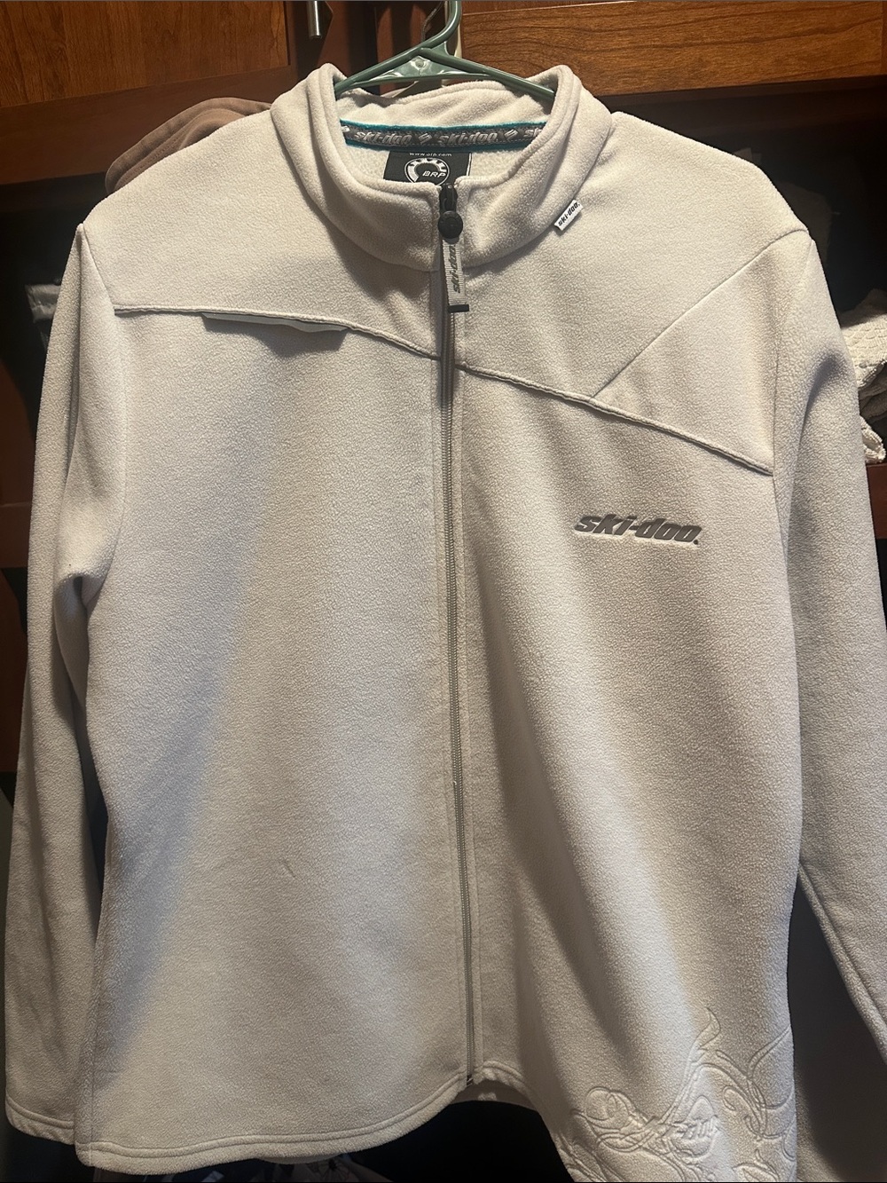 Women's Light Cream ski-doo Full-Zip Fleece Jacket